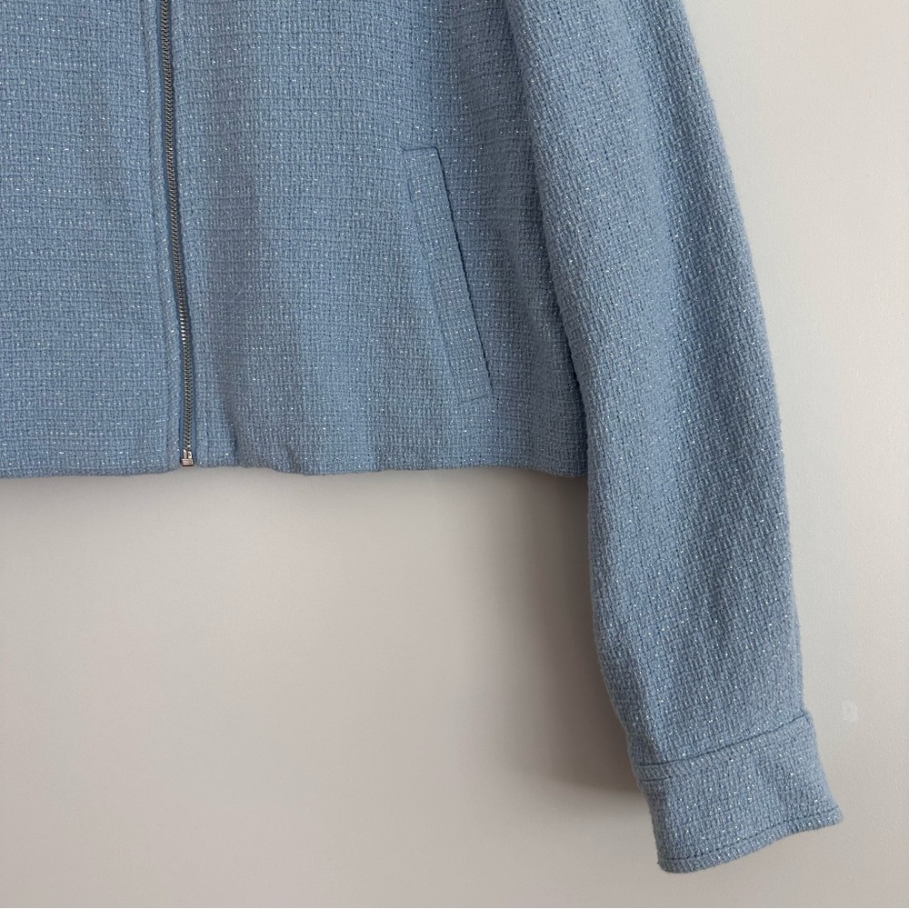 Zara Cropped Textured Jacket - Picture 10 of 16